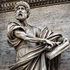 Francesco Mochi, St. Peter, decoration of the gate  Porta del Popolo