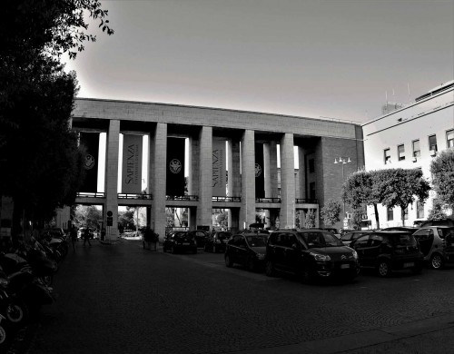 Monumental portal leading into the university campus, Città Universitaria