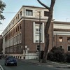 Building of the city hall and the Registry of Vital Records and Statistics, via Luigi Petroselli 50, view view from the Tiber