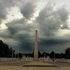 Foro Italico, widok na obelisk Mussoliniego od strony stadionu