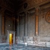 Palazzo Venezia, Sala del Mappamondo with the coat of arms of Pope Innocent VIII, audience hall from the times of Mussolini