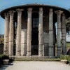 The Temple of Hercules in its restored form during the times of Mussolini