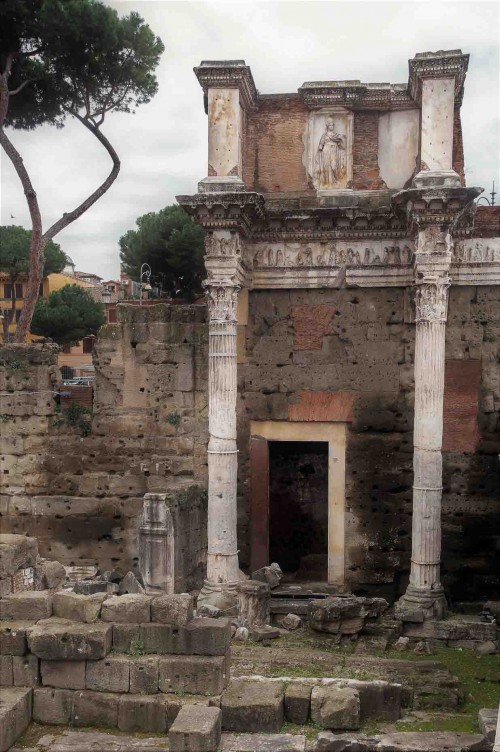 Forum of Nerva, fragment of the old Temple of Minerva