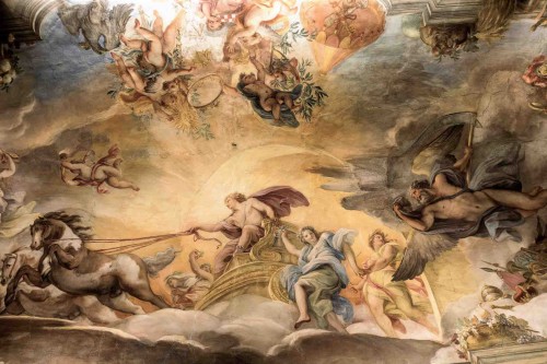 Palazzo Barberini, decoration of one of the rooms, Sun Chariot, Giuseppe Chiari