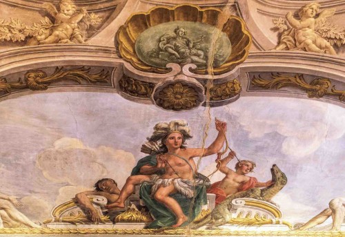 Palazzo Barberini, Personification of America in one of the rooms of the apartments of Cornelia Constance Barberini