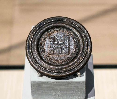 Medallion depicting the Palazzo di San, XV century, Museo Nazionale, Palazzo Venezia