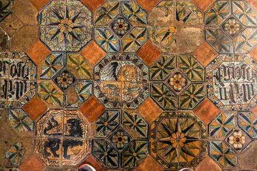 Palazzo Venezia, floor tiles in the papal apartments