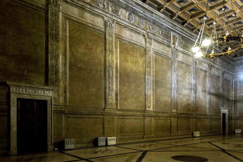 Palazzo Venezia, Sala Regia - the largest room of the palace – 430 m2 and 37 meters long