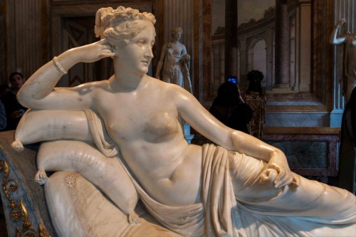 Pauline Borghese as the Venus Victrix, Antonio Canova, Galleria Borghese