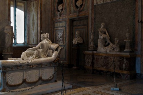 Pauline Borghese as the Venus Victrix, Antonio Canova, Galleria Borghese