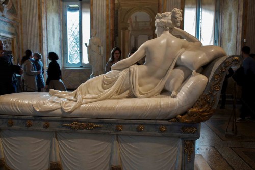 Pauline Borghese as the Venus Victrix, Antonio Canova, Galleria Borghese