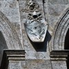 Loggia kościoła San Marco, fundacja papieża Pawła II, jego herb, lwy (symbole Wenecji) i wizerunek św. Marka