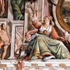 Sala Regia in the Palazzo del Quirinale, ceiling decorations with the papal coat of arms