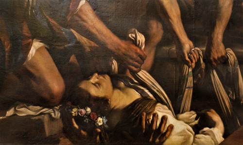 Św. Petronela, fragment obrazu Pogrzeb św. Petroneli, Guercino, Musei Capitolini - Pinacoteca