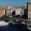 Piazza Venezia seen from the terrace of the Altar of the Fatherland