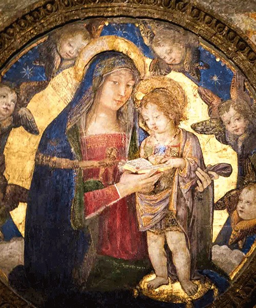 Pinturicchio, Madonna with Child, apartments of Pope Alexander VI, Apostolic Palace