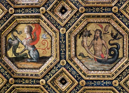 Pinturicchio, strop jednej z komnat Palazzo della Rovere (Palazzo dei Penitenzieri), fragment