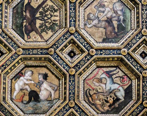 Pinturicchio, strop jednej z komnat Palazzo della Rovere (Palazzo dei Penitenzieri), fragment