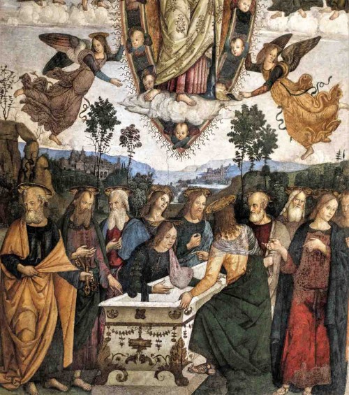 Pinturicchio, The Assumption of the Virgin Mary, fragment, Cappella Basso della Rovere, Basilica of Santa Maria del Popolo