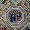 Pinturicchio, frescoes in the apse of the Basilica of Santa Maria del Popolo, The Coronation of Our Lady, Sibyls,  evangelists and Fathers of the Church