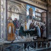 Pinturicchio, The Death of St. Bernard of Siena, Cappella Bufalini, Church of Santa Maria in Aracoeli