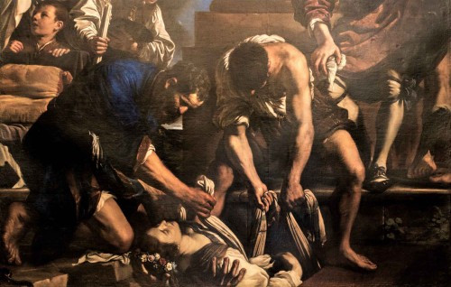 The Funeral of St. Petronella, fragment, Guercino, Musei Capitolini - Pinacoteca