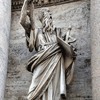 Porta del Popolo, northern side, statue of St. Paul, Francesco Mochi