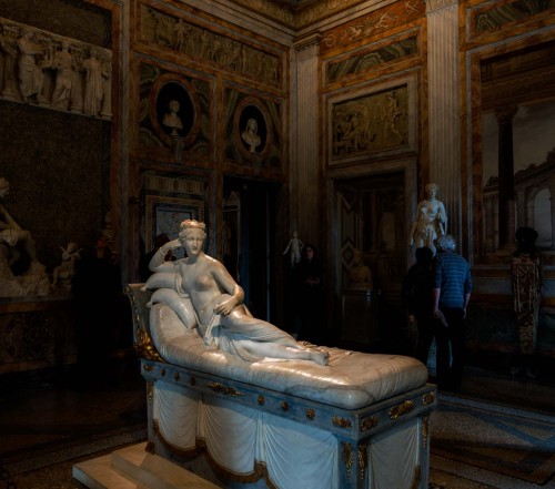 Pauline Borghese as the Venus Victrix, Antonio Canova, Galleria Borghese