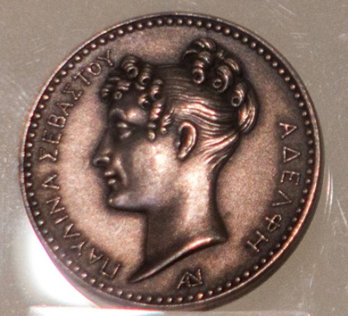 Pauline Borghese on a silver medal from 1810, Museo Napoleonico