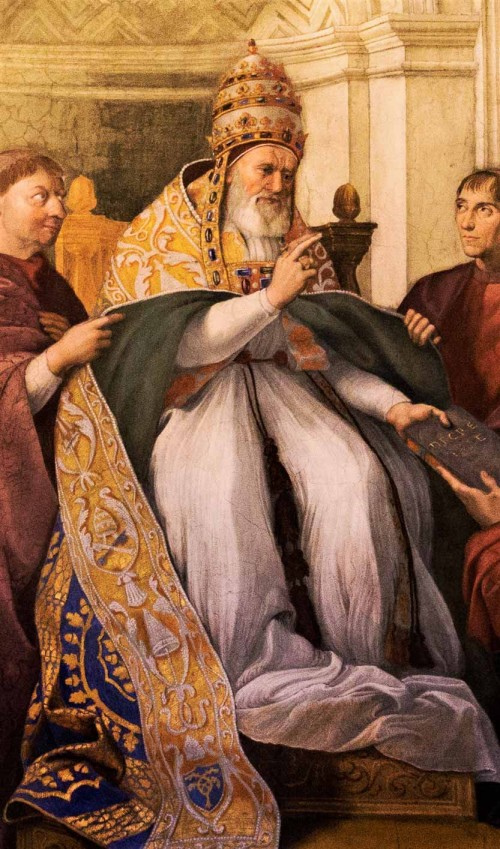 Portrait of Julius II as Pope Gregory IX, Raphael, Apartments of Julius II (Raphael Rooms), Apostolic Palace