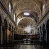 Church of San Stefano del Cacco, main altar showing the stoning of St. Stephen