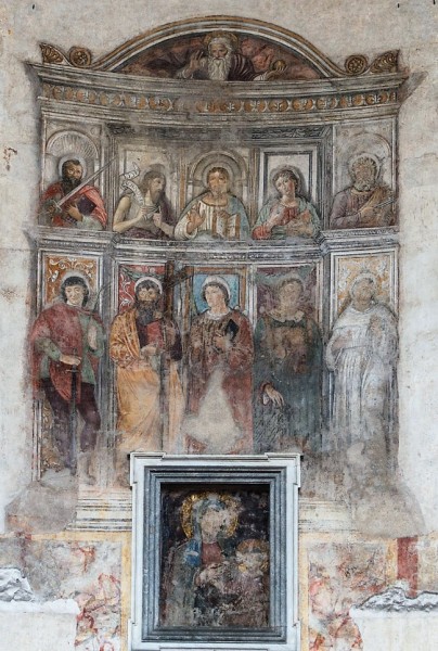 The Temple of Hercules, painting in the main altar of the oldest church