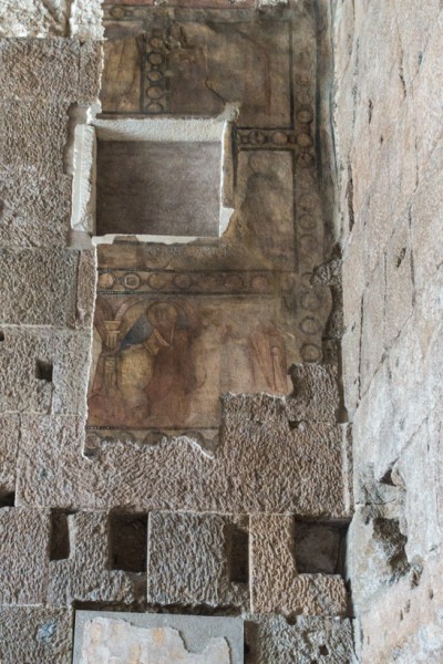 The Temple of Portunus, remains of frescoes from the Church of St. Mary of Egypt