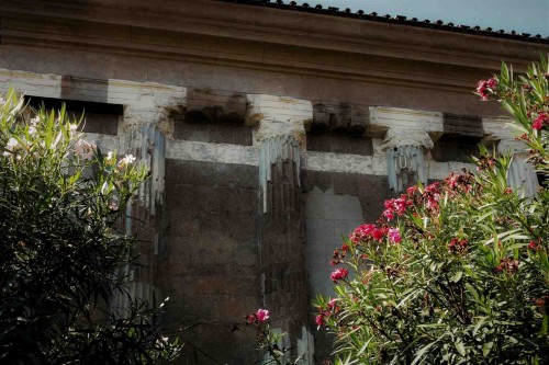 The Temple of Portunus, view of the side wall