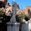 Statues of the Vestals in the atrium of the House of the Vestals at the Temple of Vesta