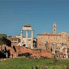 Temple of Vesta, atrium of the House of the Vestals in the foreground, Capitol and the Altar of the Fatherland in background