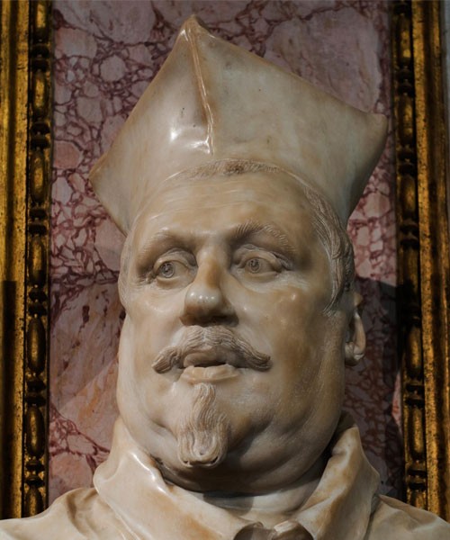 Cardinal Scipione Borghese, bust, Gian Lorenzo Bernini, Galleria Borghese