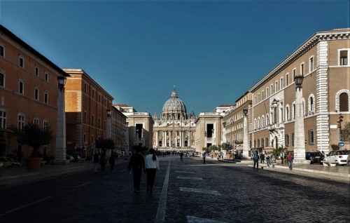 Via della Conciliazione, widok na bazylikę św. Piotra