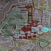 Mapa ukazująca via della Conciliazione i Piazza Pio XII - powstałe z dawnej spiny del Borgo