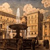 Piazza Scossacavalli (zniszczony plac znajdujący się na terenie dawnej spiny), 1936, akwarela Andriej J. Beloborodoff, Museo di Roma