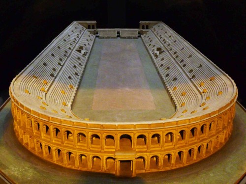 Model of the Stadium of Domitian, Museo Stadio di Domiziano, Piazza Navona