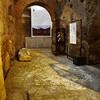 Fragment of a museum exposition in the ruins of the old Stadium of Domitian, Museo Stadio di Domiziano