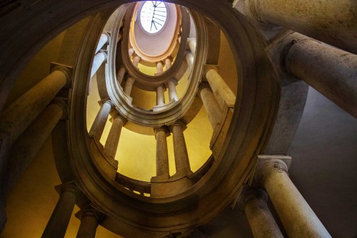 Francesco  Borromini, Palazzo Barberini, helicoidal staircase (Scala Elicoidale)