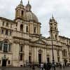 Francesco Borromini, kościół Sant'Agnese in Agone, po lewej - Galleria Serliana - Palazzo Pamphilj