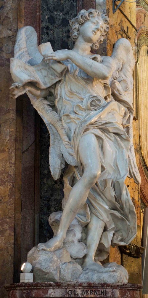 Gian Lorenzo Bernini, figure of an angel in the Church of Sant’Andrea delle Fratte