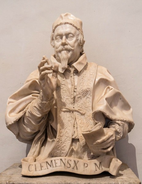 Gian Lorenzo Bernini, bust of Pope Clement X, Galleria Nazionale d'Arte Antica, Palazzo Barberini