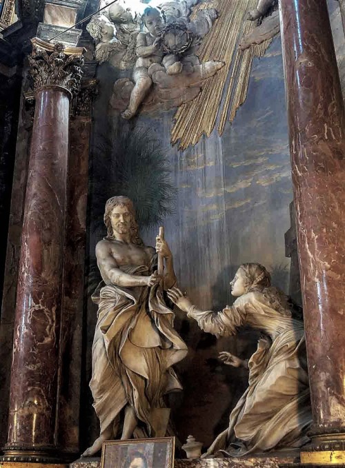 Antonio Raggi, Noli me tangere group, Church of Santi Domenico e Sisto