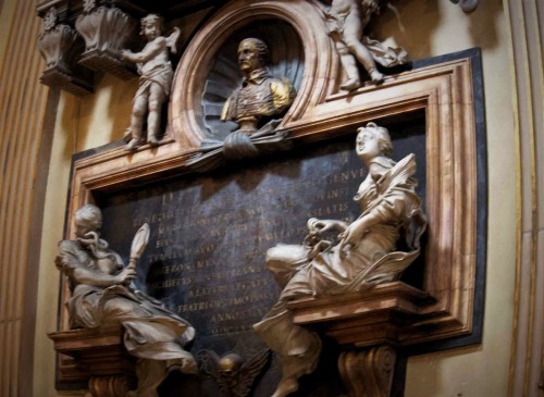 Antonio Raggi, personifications of the virtues (Sensibility and Prudence) from the tombstone of marquis Gastaldi, Church of Santa Maria dei Miracoli