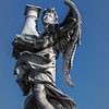 Antonio Raggi, Angel with a column, Ponte Sant'Angelo