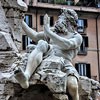 Antonio Raggi, personifikacja Dunaju, Fontana dei Quattro Fiumi